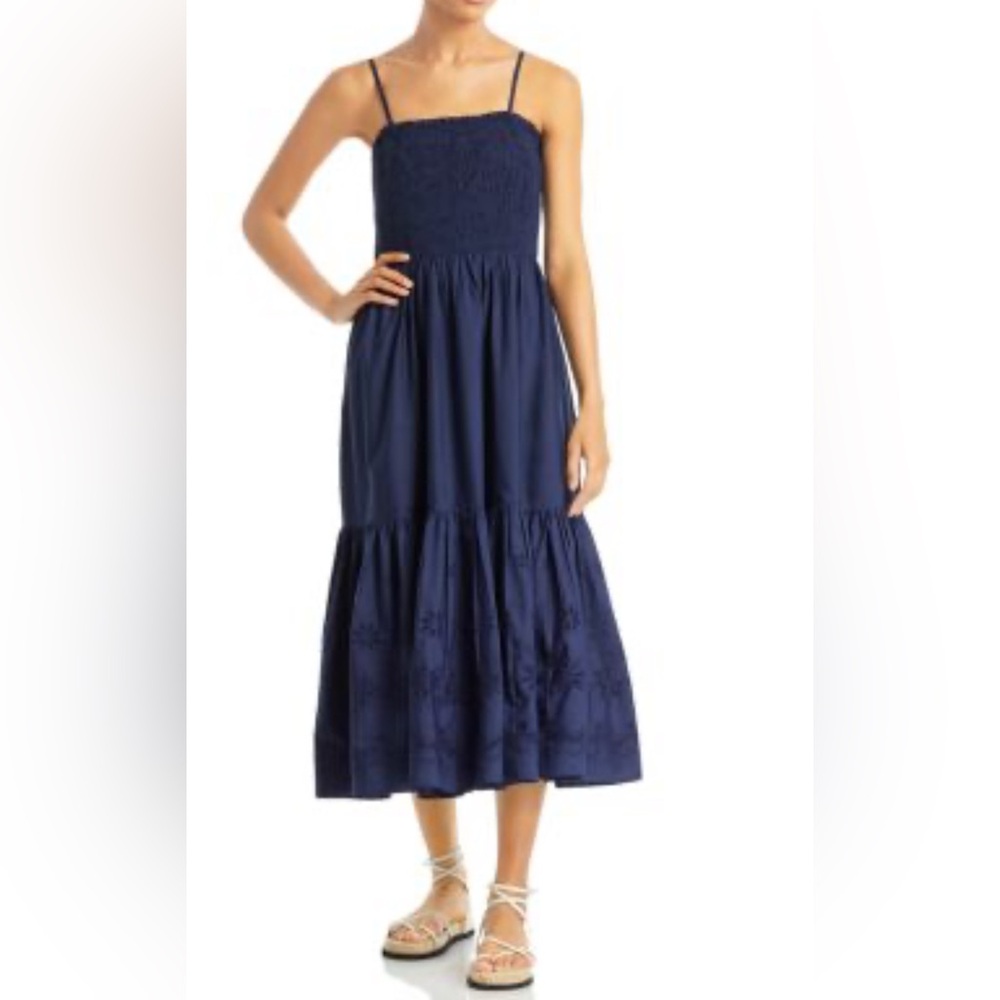 AQUA Sleeveless Eyelet Dress